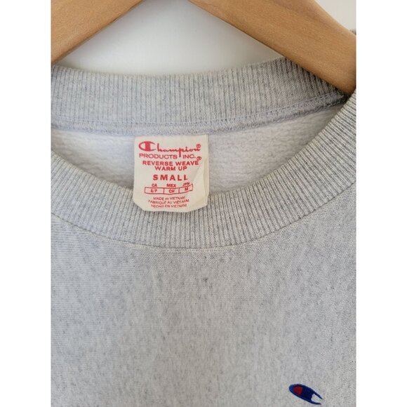 Vintage Champion Reverse Weave Warm Up Crewneck Sweatshirt Sz. S - Picture 5 of 7